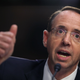 Deputy Attorney General Rod Rosenstein testifies before the Senate Intelligence Committee in the Hart Senate Office Building on Capitol Hill June 7, 2017 in Washington, D.C.